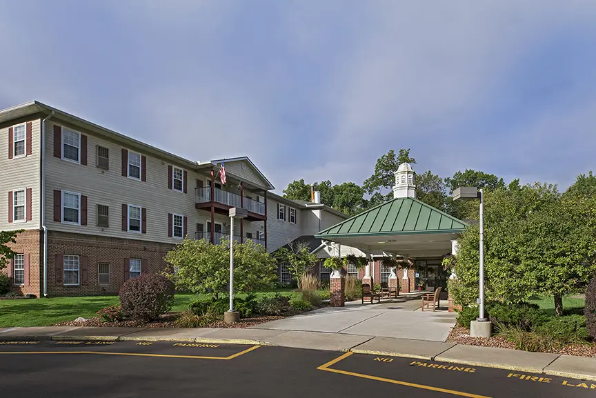 Exterior view of American House Riverview, a retirement community in Riverview, Michigan